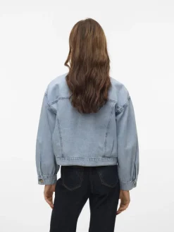 Vero Moda Jacken*VMSILKA L/S DNM SHACKET YO367 Light Blue Denim