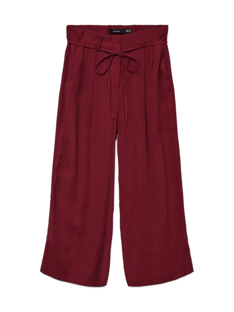 Vero Moda Hosen*VMTANYA HW 7/8 WIDE PANTS BOO syrah