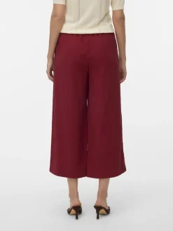 Vero Moda Hosen*VMTANYA HW 7/8 WIDE PANTS BOO syrah