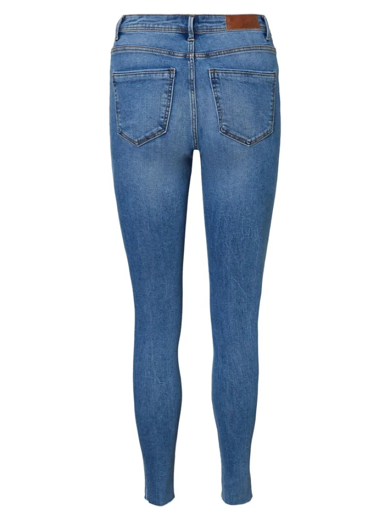 Vero Moda Jeans*VMTANYA MR S PIPING ANK DS CUT VI349 GA Medium Blue Denim