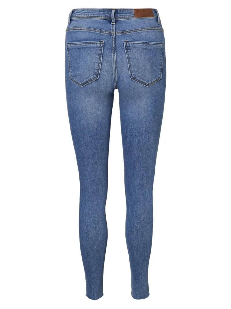 Vero Moda Jeans*VMTANYA MR S PIPING ANK DS CUT VI349 GA Medium Blue Denim