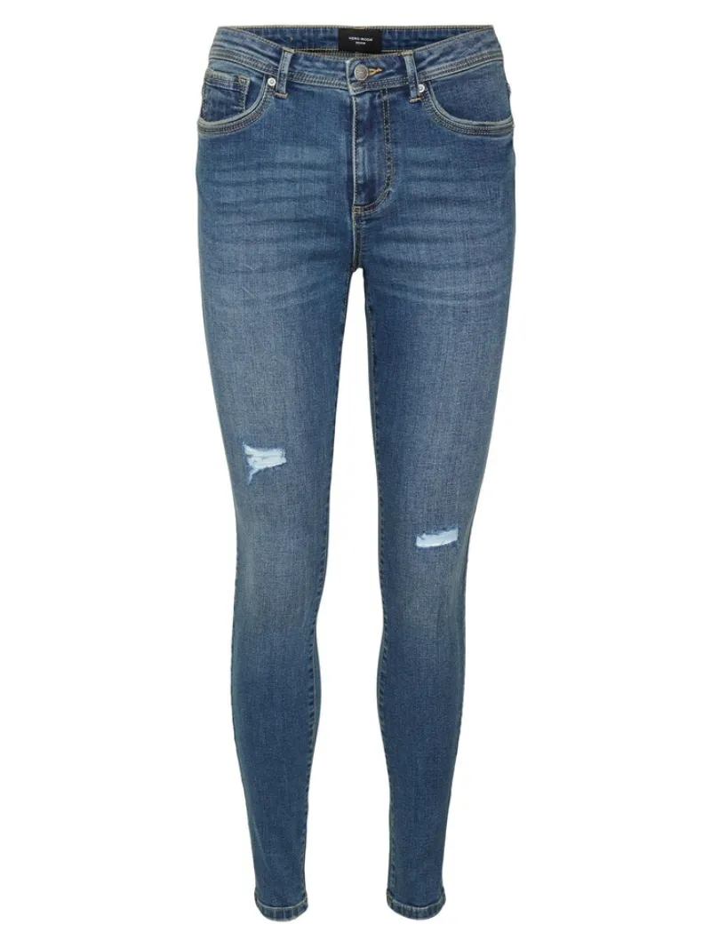 Vero Moda Jeans*VMTANYA MR S PIPING DST J VI3253 GA Medium Blue Denim