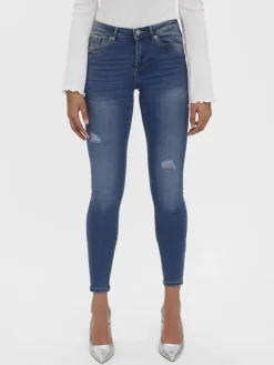 Vero Moda Jeans*VMTANYA MR S PIPING DST J VI3253 GA Medium Blue Denim