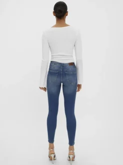 Vero Moda Jeans*VMTANYA MR S PIPING DST J VI3253 GA Medium Blue Denim