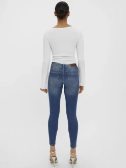 Vero Moda Jeans*VMTANYA MR S PIPING DST J VI3253 GA Medium Blue Denim