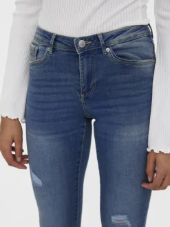 Vero Moda Jeans*VMTANYA MR S PIPING DST J VI3253 GA Medium Blue Denim