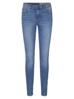 Vero Moda Jeans*VMTANYA MR S PIPING JEANS VI349 GA NOOS Medium Blue Denim