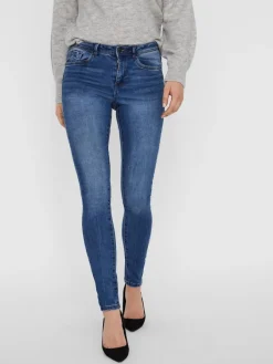 Vero Moda Jeans*VMTANYA MR S PIPING JEANS VI349 GA NOOS Medium Blue Denim