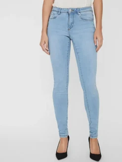 Vero Moda Jeans*VMTANYA MR S PIPING JEANS VI352 GA NOOS Light Blue Denim