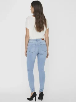 Vero Moda Jeans*VMTANYA MR S PIPING JEANS VI352 GA NOOS Light Blue Denim