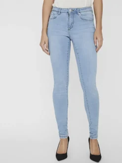 Vero Moda Jeans*VMTANYA MR S PIPING JEANS VI352 GA NOOS Light Blue Denim