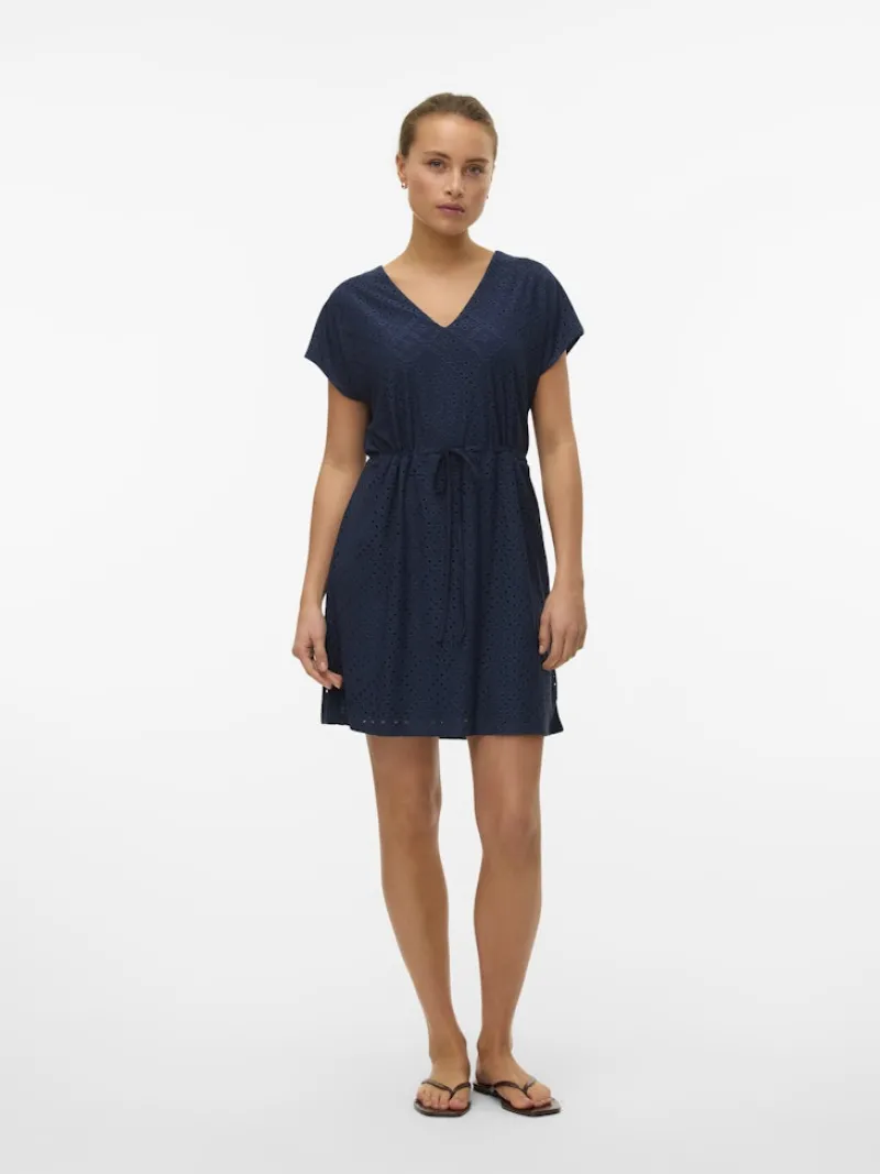 Vero Moda Kleider*VMTASSA SS SHORT DRESS JRS NOOS Navy Blazer