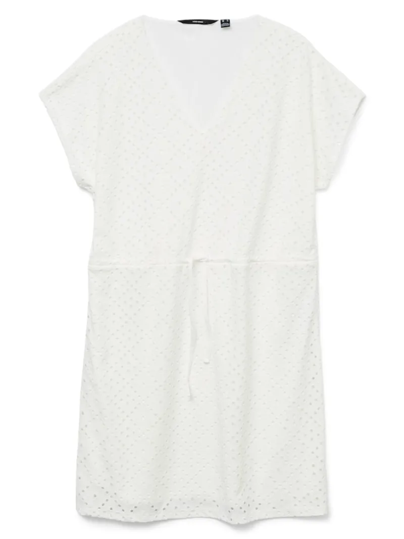 Vero Moda Kleider*VMTASSA SS SHORT DRESS JRS NOOS Snow White