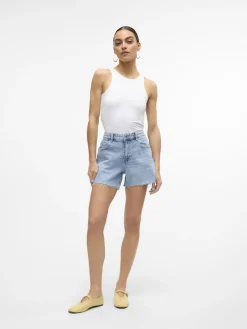 Vero Moda Shorts*VMTESS MR SHORT DNM SHORTS MIX GA NOOS Light Blue Denim