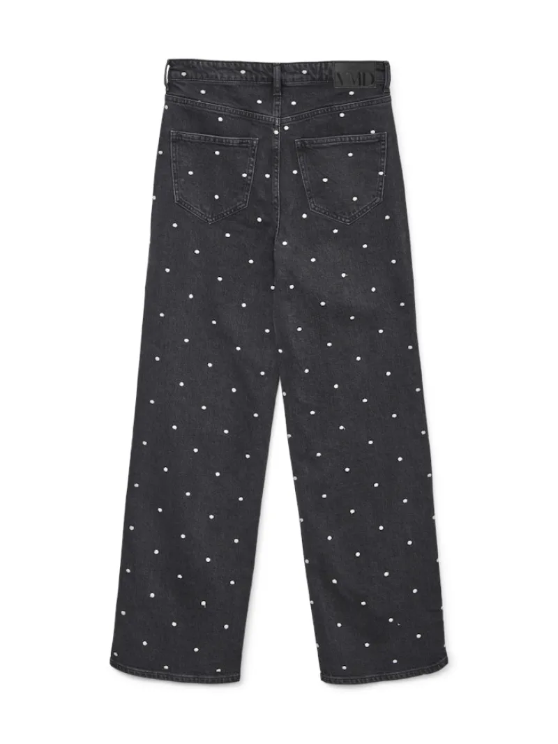 Vero Moda Jeans*VMTESSA HR WIDE EMB DOT JEANS RA132 Black Denim