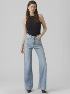 Vero Moda Jeans*VMTESSA HR WIDE JEANS RA339 GA NOOS Light Blue Denim