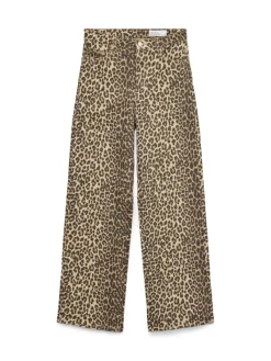 Vero Moda Jeans*VMTESSA HR WIDE STRETCH AOP JEANS NOOS Silver Mink