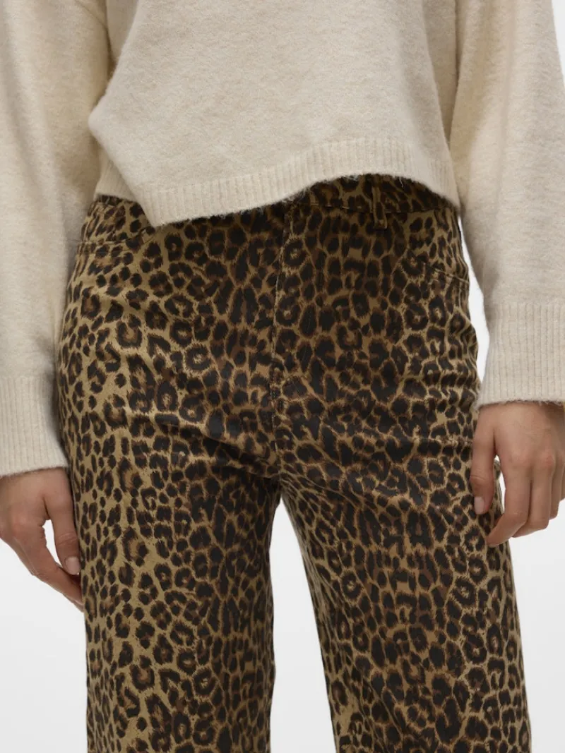 Vero Moda Jeans*VMTESSA HR WIDE STRETCH AOP JEANS NOOS Silver Mink