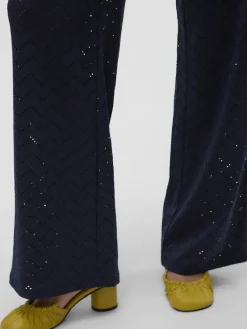 Vero Moda Hosen*VMTHAS NW WIDE PANT JRS GA VO Navy Blazer