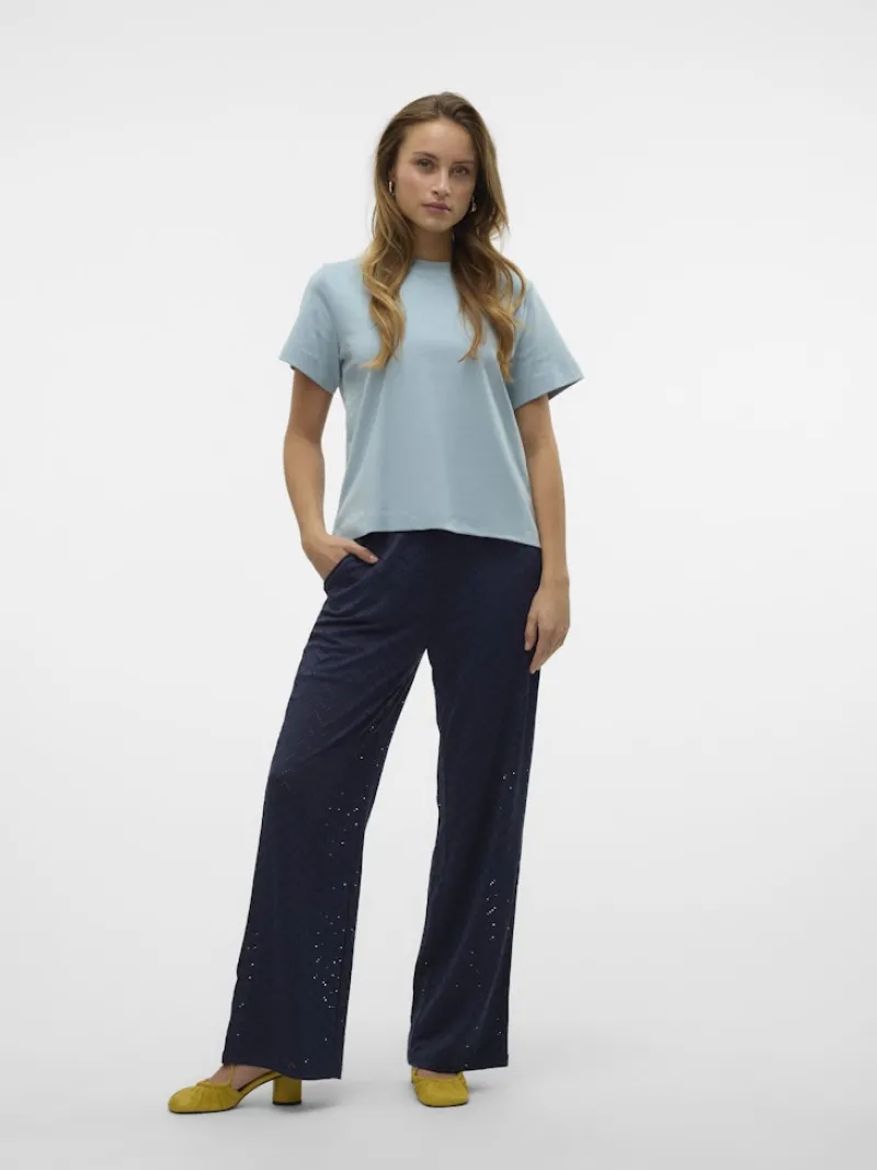 Vero Moda Hosen*VMTHAS NW WIDE PANT JRS GA VO Navy Blazer