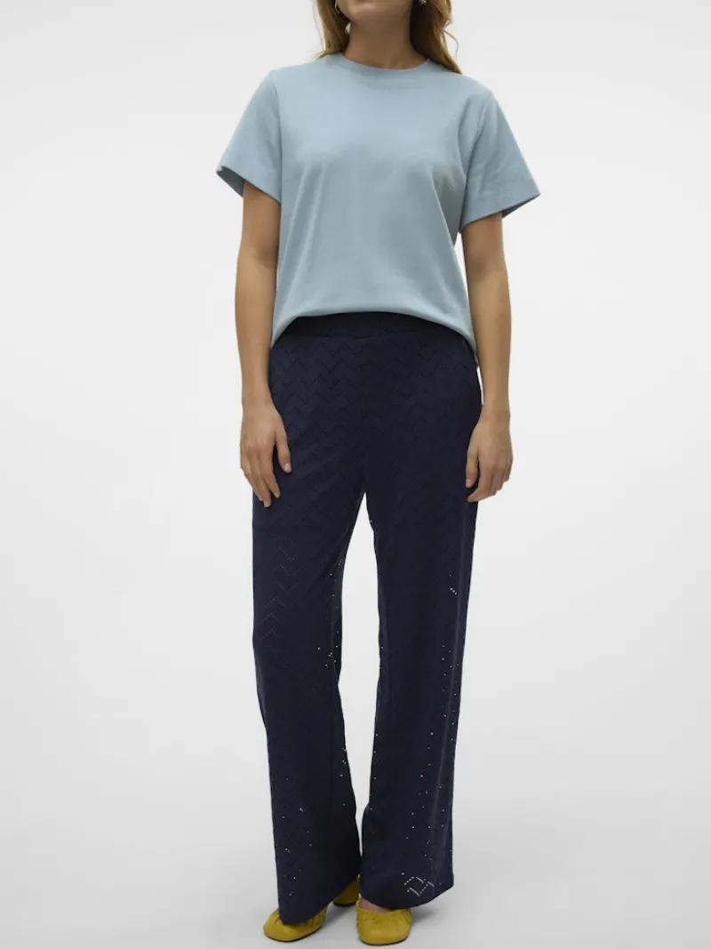 Vero Moda Hosen*VMTHAS NW WIDE PANT JRS GA VO Navy Blazer