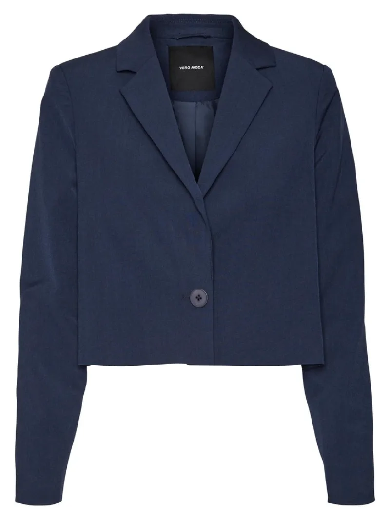 Vero Moda Jacken*VMTROIAN LS CROPPED BLAZER Navy Blazer