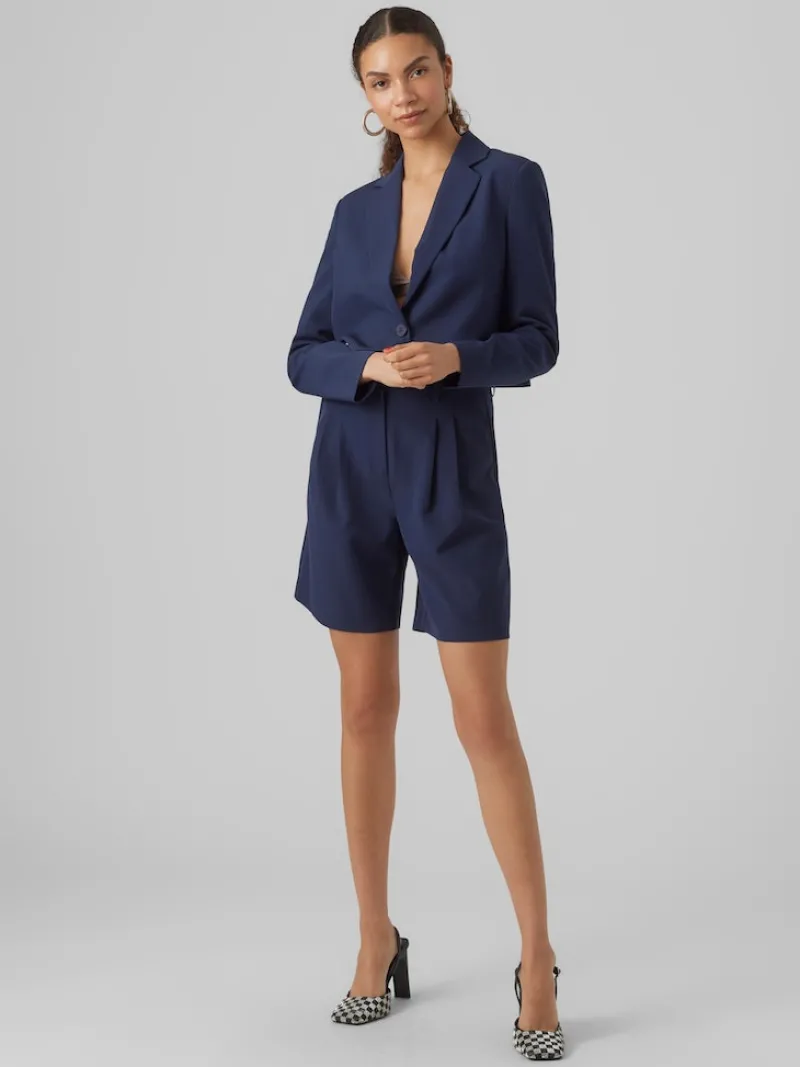 Vero Moda Jacken*VMTROIAN LS CROPPED BLAZER Navy Blazer