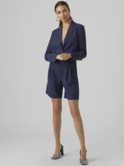 Vero Moda Jacken*VMTROIAN LS CROPPED BLAZER Navy Blazer