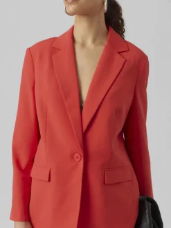 Vero Moda Jacken*VMTROIANTHEA LS LOOSE BLAZER NOOS Bittersweet