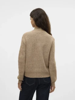 Vero Moda Pullover & Sweatshirts*VMUNIVERSE LS HIGHNECK PULLOVER GA BF Silver Mink