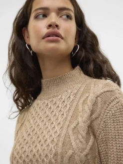 Vero Moda Pullover & Sweatshirts*VMUNIVERSE LS HIGHNECK PULLOVER GA BF Silver Mink