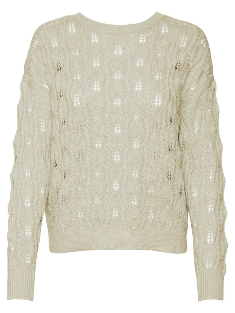 Vero Moda Pullover & Sweatshirts*VMVERENA LS O-NK BACKDETAIL PULLOVER BOO birch