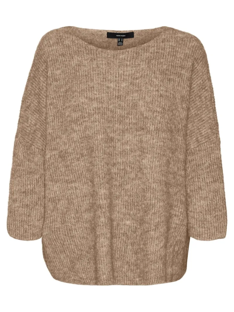 Vero Moda Pullover & Sweatshirts*VMVIGGARIB 3/4 BOATNECK BLOUSE GA Silver Mink