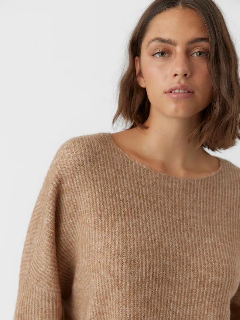 Vero Moda Pullover & Sweatshirts*VMVIGGARIB 3/4 BOATNECK BLOUSE GA Silver Mink