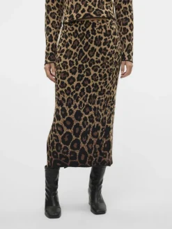 Vero Moda Röcke*VMWHITNEY LONG KNIT SKIRT EXP oatmeal