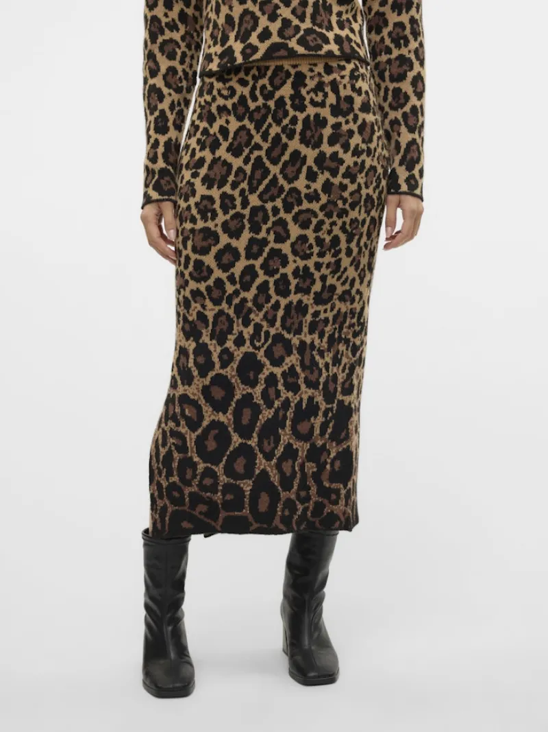 Vero Moda Röcke*VMWHITNEY LONG KNIT SKIRT EXP oatmeal