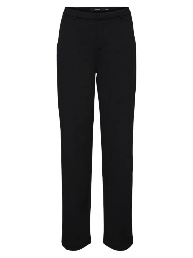 Vero Moda Hosen*VMZAMIRA MW SLIM STRAIGHT PANT NOOS Black