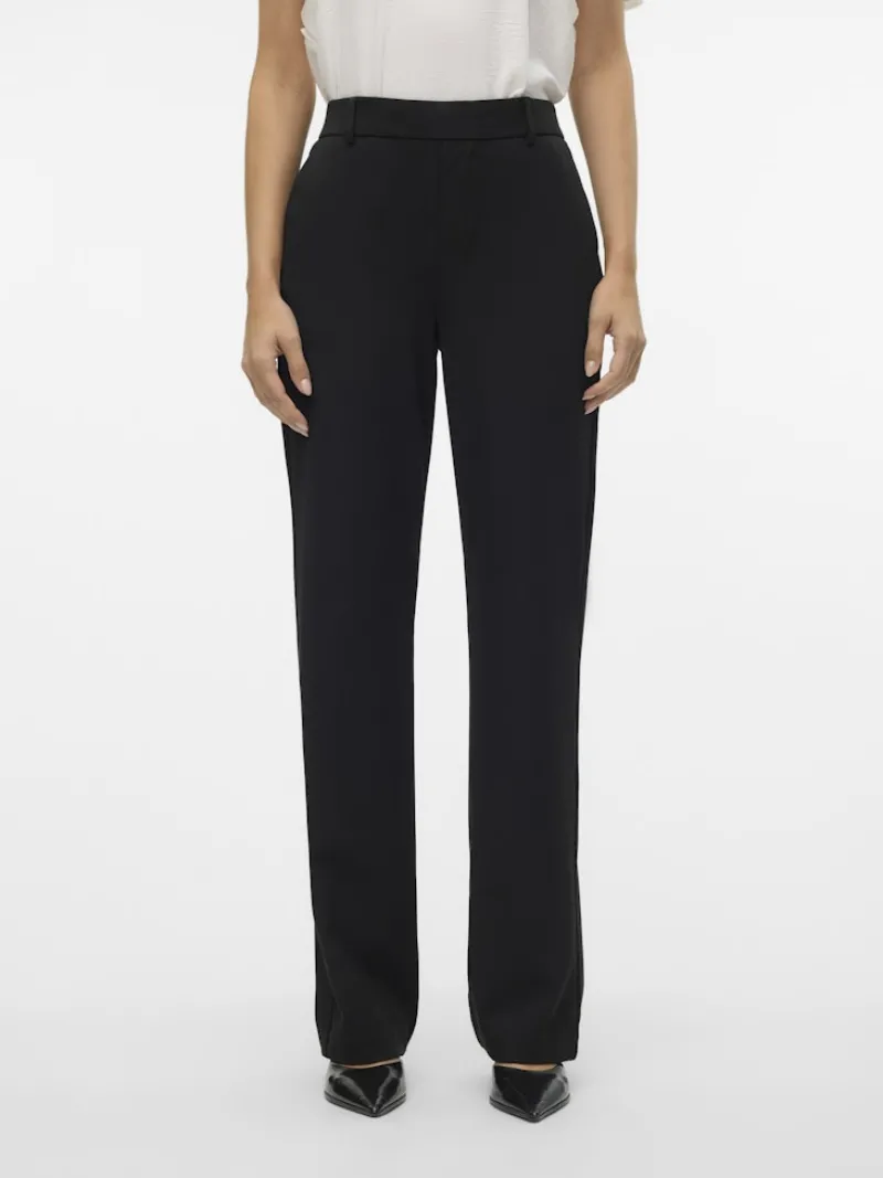 Vero Moda Hosen*VMZAMIRA MW SLIM STRAIGHT PANT NOOS Black