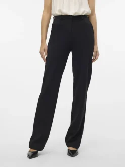 Vero Moda Hosen*VMZAMIRA MW SLIM STRAIGHT PANT NOOS Black