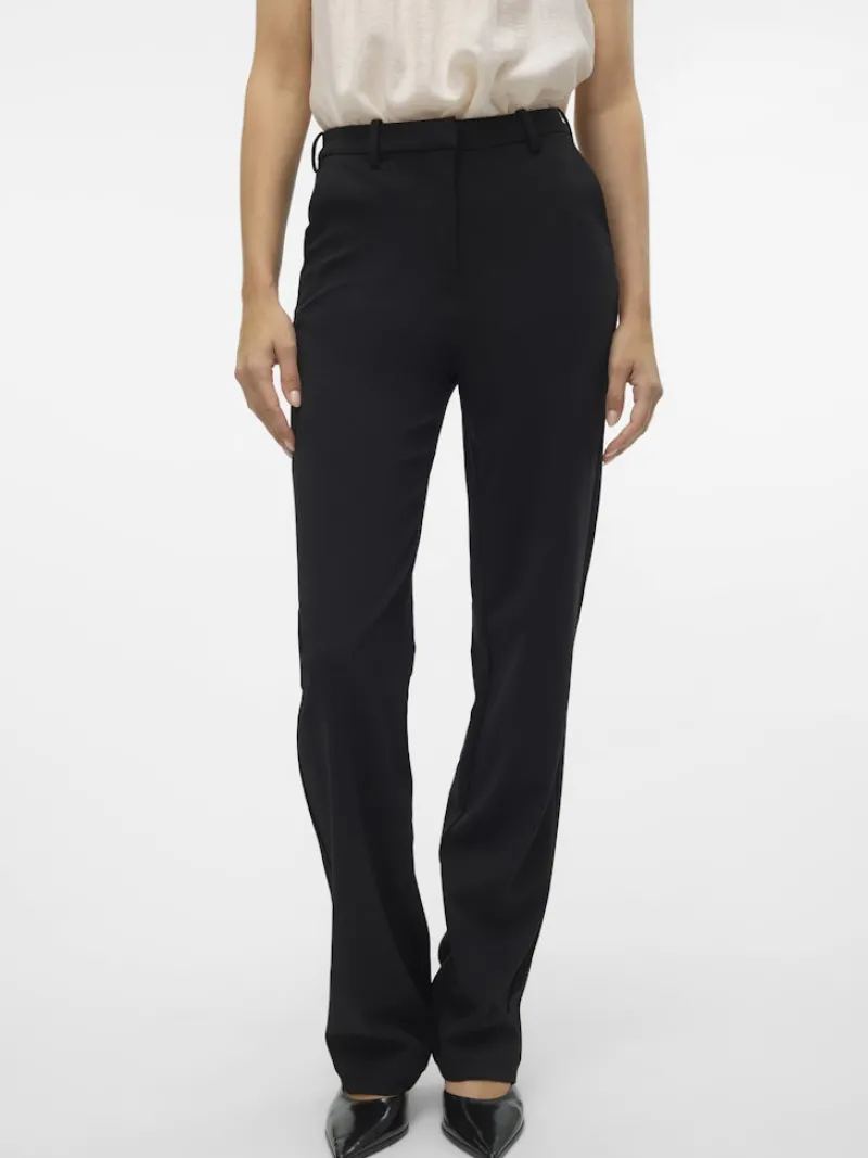 Vero Moda Hosen*VMZAMIRA MW SLIM STRAIGHT PANT NOOS Black