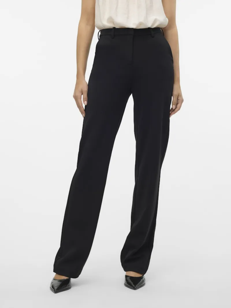 Vero Moda Hosen*VMZAMIRA MW SLIM STRAIGHT PANT NOOS Black