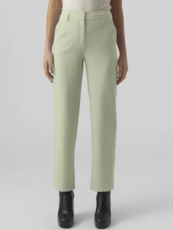 Vero Moda Hosen*VMZELDA HW STRAIGHT PANT BOO grün2