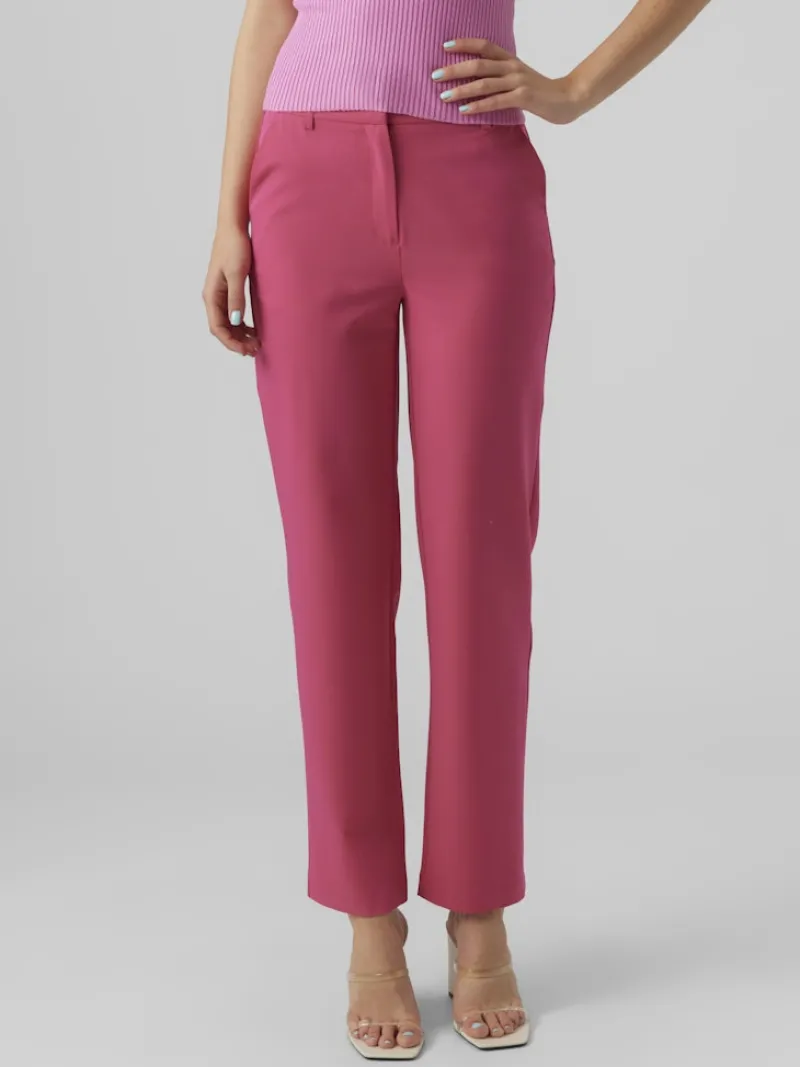 Vero Moda Hosen*VMZELDA HW STRAIGHT PANT BOO pink yarrow