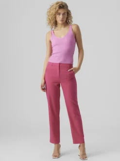 Vero Moda Hosen*VMZELDA HW STRAIGHT PANT BOO pink yarrow
