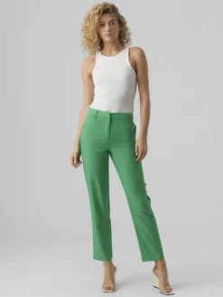 Vero Moda Hosen*VMZELDA HW STRAIGHT PANT BOO grün1