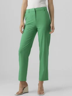 Vero Moda Hosen*VMZELDA HW STRAIGHT PANT BOO grün1