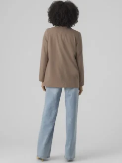 Vero Moda Jacken*VMZELDA LS LOOSE BLAZER BOO brown lentil