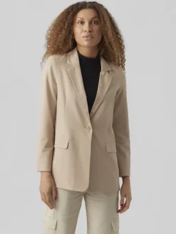 Vero Moda Jacken*VMZELDA LS LOOSE BLAZER BOO humus
