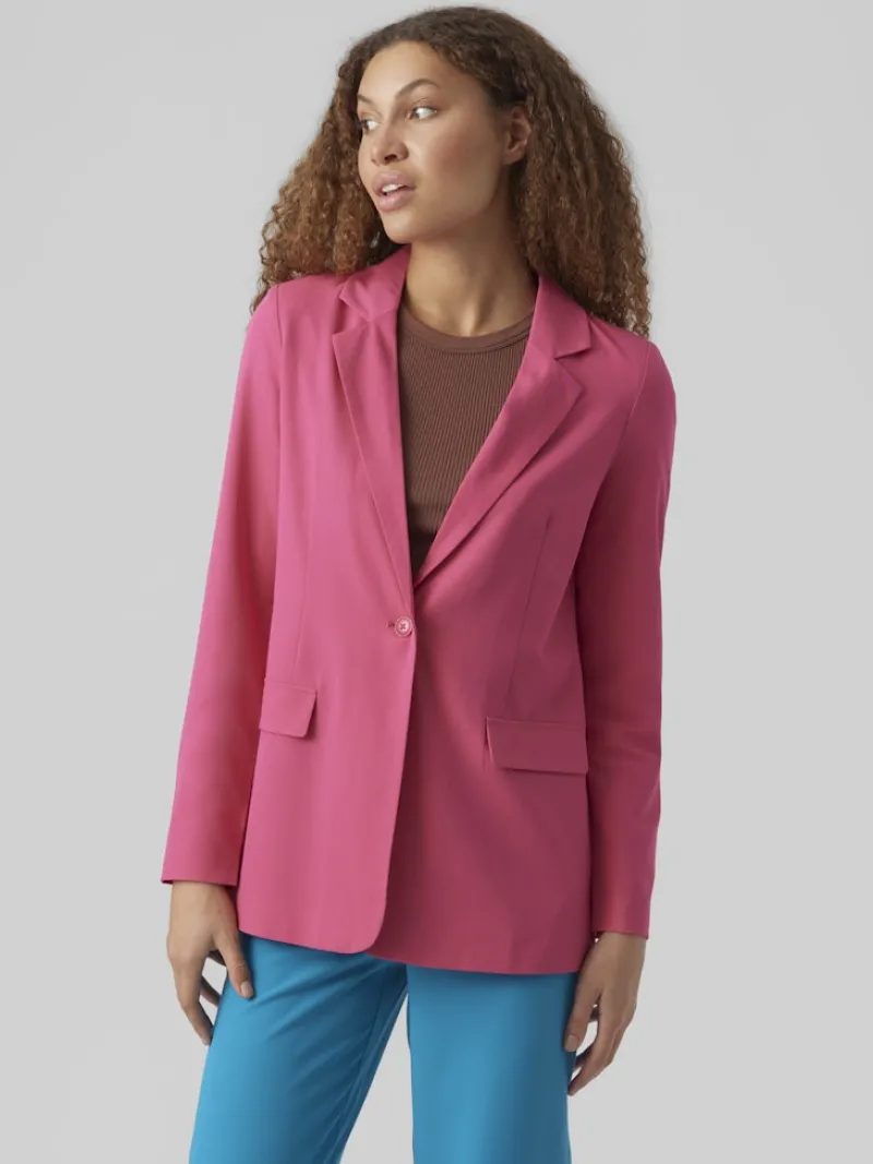 Vero Moda Jacken*VMZELDA LS LOOSE BLAZER BOO pink yarrow