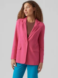 Vero Moda Jacken*VMZELDA LS LOOSE BLAZER BOO pink yarrow
